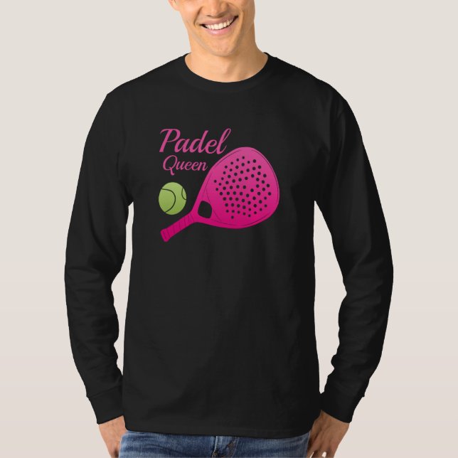 Camiseta Padel Paddle Tennis Queen Princess Backhand Racket (Anverso)