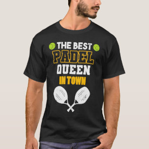 Camiseta Padel Paddle Tennis Queen Princess Backhand Racket