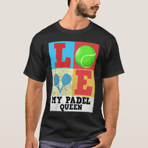 Camiseta Padel Paddle Tennis Queen Princess Backhand Racket