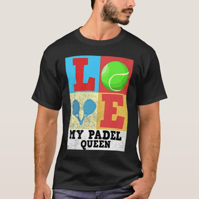 Camiseta Padel Paddle Tennis Queen Princess Backhand Racket (Anverso)