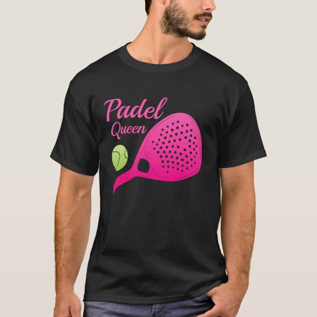 Camiseta Padel Paddle Tennis Queen Princess Backhand Racket (Anverso)