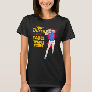 Camiseta Padel Paddle Tennis Queen Princess Backhand Racket