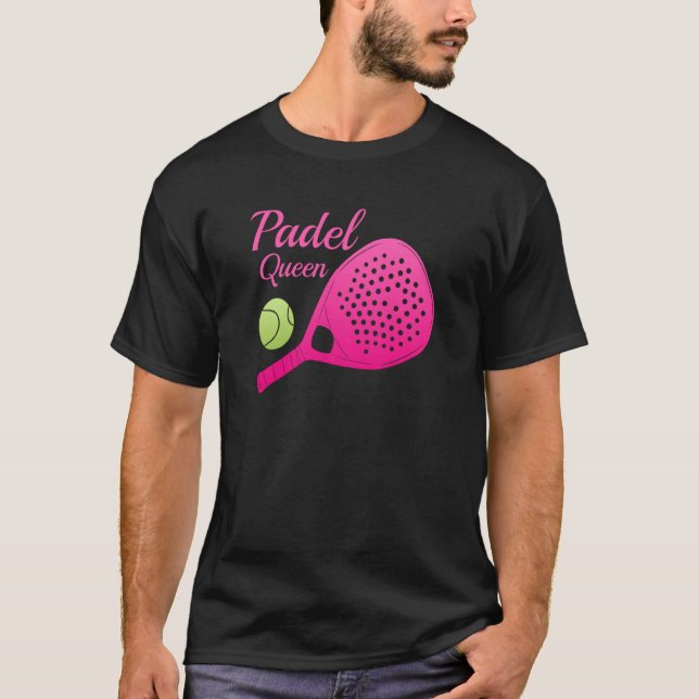 Camiseta Padel Paddle Tennis Queen Princess Backhand Racket (Anverso)