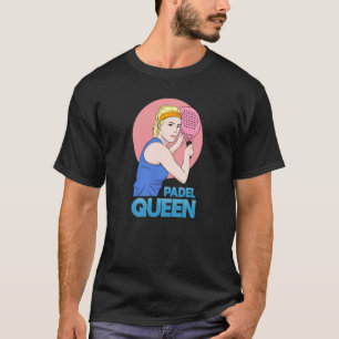 Camiseta Padel Paddle Tennis Queen Princess Backhand Racket