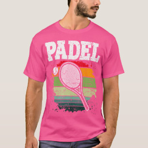 Camiseta Padel Paddle Tennis Racquet Ball Colores de época