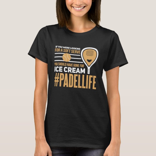 Camiseta Padel Soft Serve Ice Cream Sport Padel Player (Anverso)