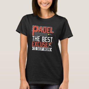 Camiseta Padel Tenis Padel Jugando Raqueta Jugador Deportiv