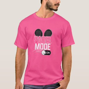 Camiseta Padel Tenis Padel Jugando Raqueta Jugador Deportiv
