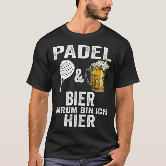 Camiseta Padel Tennis Beer Padel Tennis Player Hobby dunkin (Anverso)