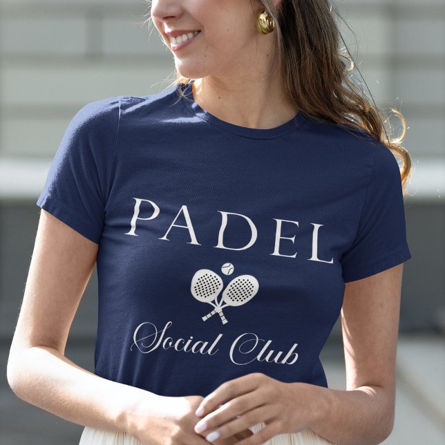 Camiseta Padel Women’s T-Shirt-Social Club Navy & White (Subido por el creador)