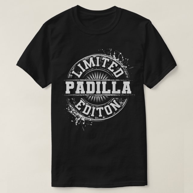 Camiseta PADILLA Funny Apellidos Familia Árbol Reunión de c (Diseño del anverso)