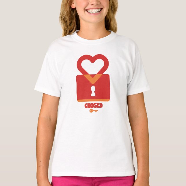 CAMISETA PADLOCK OPEN CLOSED HEART BY MASANSER PIXELAT (Anverso)