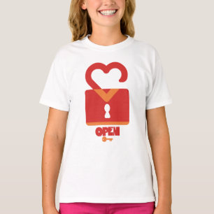 CAMISETA PADLOCK OPEN CLOSED HEART BY MASANSER PIXELAT