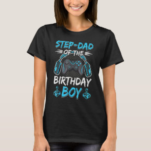 Camiseta Padrastro del chico de cumpleaños jugador de video