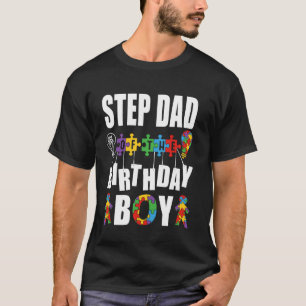 Camiseta Padrastro del niño cumpleañero Conciencia sobre el