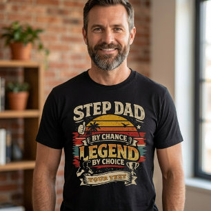 Camiseta Padrastro Por Casualidad Leyenda Por Elección Retr