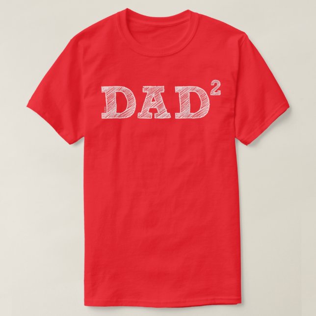 Camiseta Padre 2, Dos niños, Día del Padre, Padre de Dos  (Diseño del anverso)
