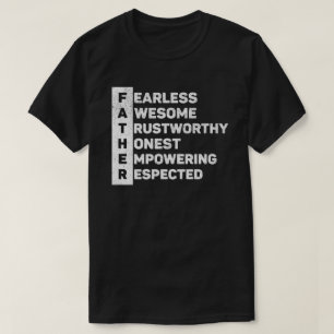 Camiseta Padre Acrónimo El Mejor Día del Padre