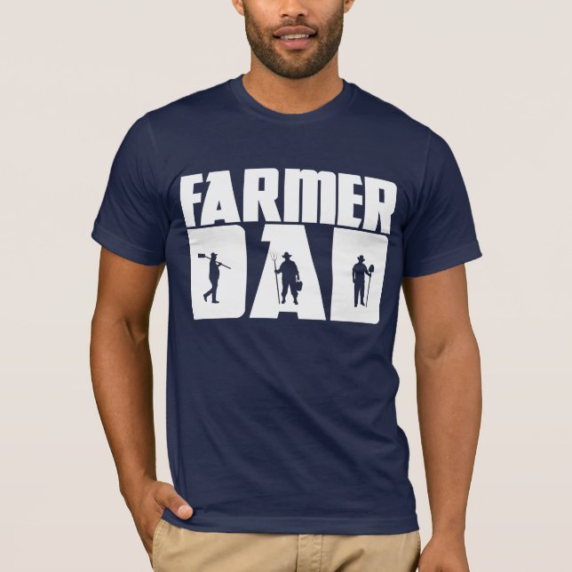 Camiseta Padre agricultor - Día del Padre agricultor (Anverso)