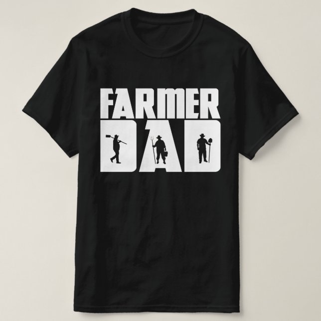 Camiseta Padre agricultor - Día del Padre agricultor (Diseño del anverso)