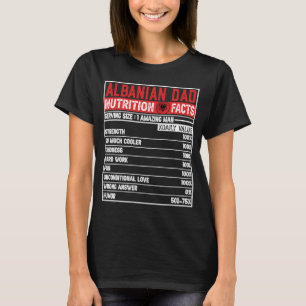 Camiseta Padre albanés: Día de Padre Nutricional