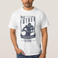 Padre ama el fútbol de la NFL por regalo del día d