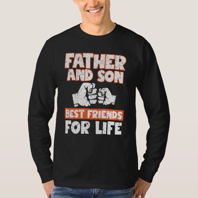 Camiseta Padre Ans Son Mejores Amigos De La Vida Des Hilara (Anverso)