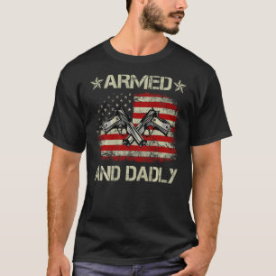 Camiseta Padre armado y mortífero por el Día del Padre en E