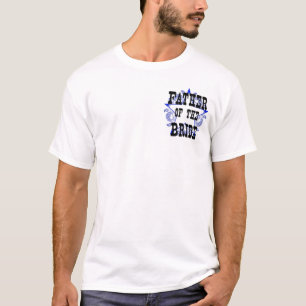 Camiseta Padre Azul Occidental del alguacil de la novia T-S