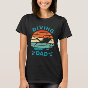 Camiseta Padre Buceador Hombre Buceo Bajo El Agua Snorkel 