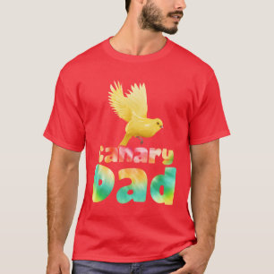Camiseta Padre Canarios Dueño Amante de Aves Hombres Niño D