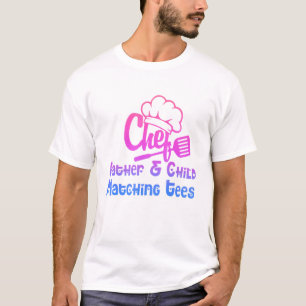 Camiseta Padre Chef Y Niño Que Coinciden Con Tees Son Hija
