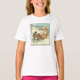 Camiseta Padre Chicas de Navidad Vintage Santa Claus