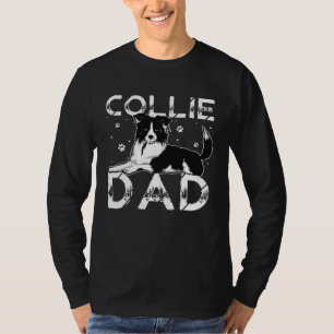 Camiseta Padre collie perros collie padre paseando collie 1