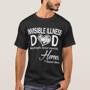 Camiseta Padre con enfermedad invisible crié al mío