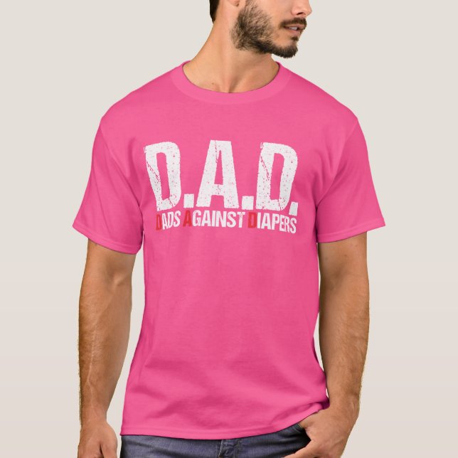 Camiseta Padre contra Diaperodler Papá Problemas de Bebé Fu (Anverso)