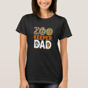 Camiseta Padre cuidador de zoológico de hombres Animal de z