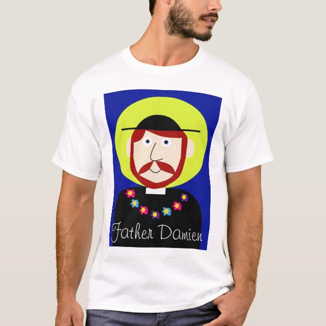 Camiseta Padre Damián de Molokai (Anverso)