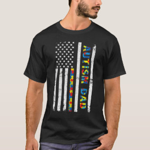 Camiseta Padre De Autismo De Los Hombres Molesta Carne De L