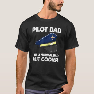 Camiseta Padre de Aviación de Avión de Piloto de Aviación d