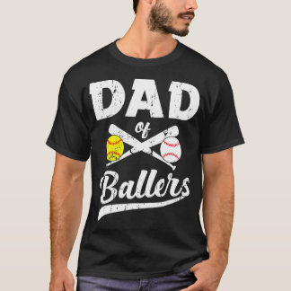 Camiseta Padre de Baloncestistas, jugador de béisbol y padr