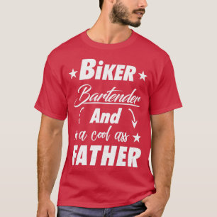 Camiseta Padre de barman de motociclismo
