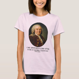 Camiseta Padre de Carl Linnaeus de la taxonomía moderna