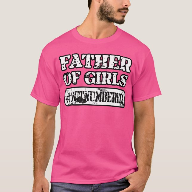 Camiseta Padre de chicas amigo EXTRAÑO (Anverso)