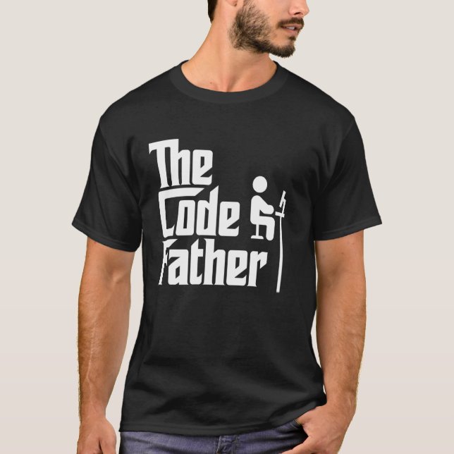 Camiseta Padre de código de programador divertido ciencia d (Anverso)