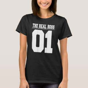 Camiseta Padre De Familia Madre Hijo Hija El Jefe La Rea