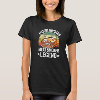 Camiseta Padre de familia marido ahumador de carne leyenda 