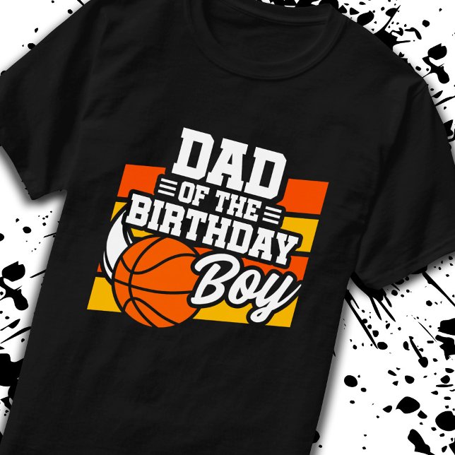 Camiseta Padre de Fiesta de baloncesto de niños de cumpleañ (Subido por el creador)