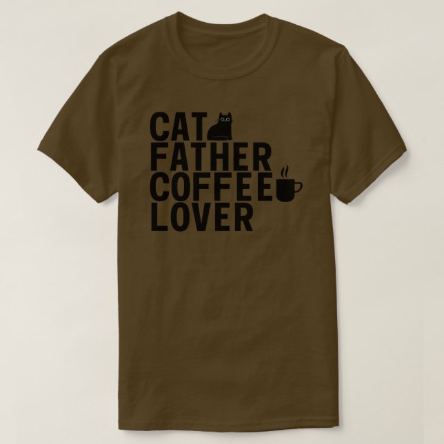 Camiseta Padre de gato (Diseño del anverso)