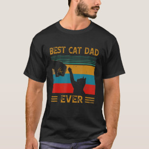 Camiseta Padre de gato mejor padre de gato de la historia